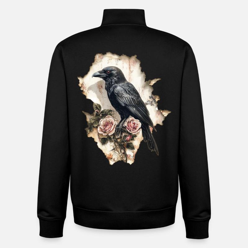 Raven - Unisex Organic Zip Sweatshirt by Stanley/Stella - black