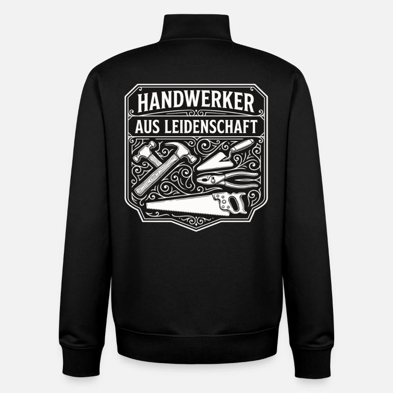 Handwerker Leidenschaft Qualität Tradition - Unisex Organic Zip Sweatshirt von Stanley/Stella - Schwarz