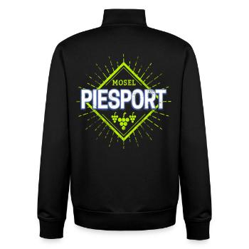 Piesport an der Mosel Weintrauben Vintage Souvenir - Unisex Organic Zip Sweatshirt von Stanley/Stella - Schwarz - Hinten - AI Model Male 185 light (185cm)