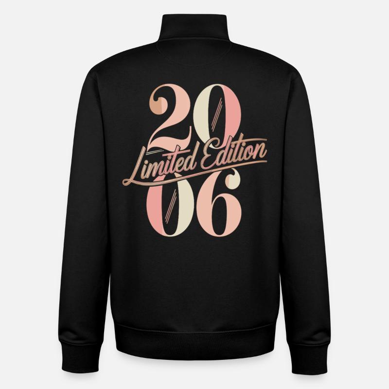 Limited Edition Birthday 2006 - Unisex Organic Zip Sweatshirt by Stanley/Stella - black