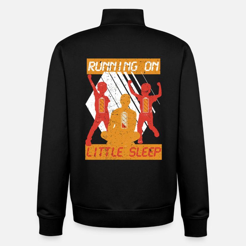 Single Dad Single Dad - Unisex Organic Zip Sweatshirt by Stanley/Stella - black