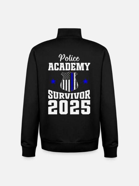 Polizeiakademie Überlebende 2025 Abschlusspolizei - Unisex Organic Zip Sweatshirt von Stanley/Stella - Schwarz