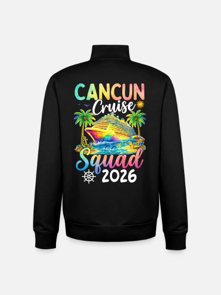 Cancun Cruise Squad 2026 - Unisex Organic Zip Sweatshirt by Stanley/Stella - black