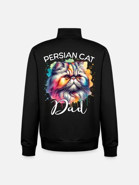 Perserkatze Papa - Unisex Organic Zip Sweatshirt von Stanley/Stella - Schwarz