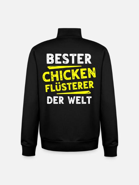 Chicken Geschenk - Unisex Organic Zip Sweatshirt von Stanley/Stella - Schwarz