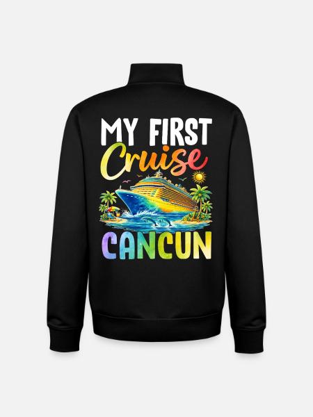 My First Cruise Cancun - Unisex Organic Zip Sweatshirt by Stanley/Stella - black