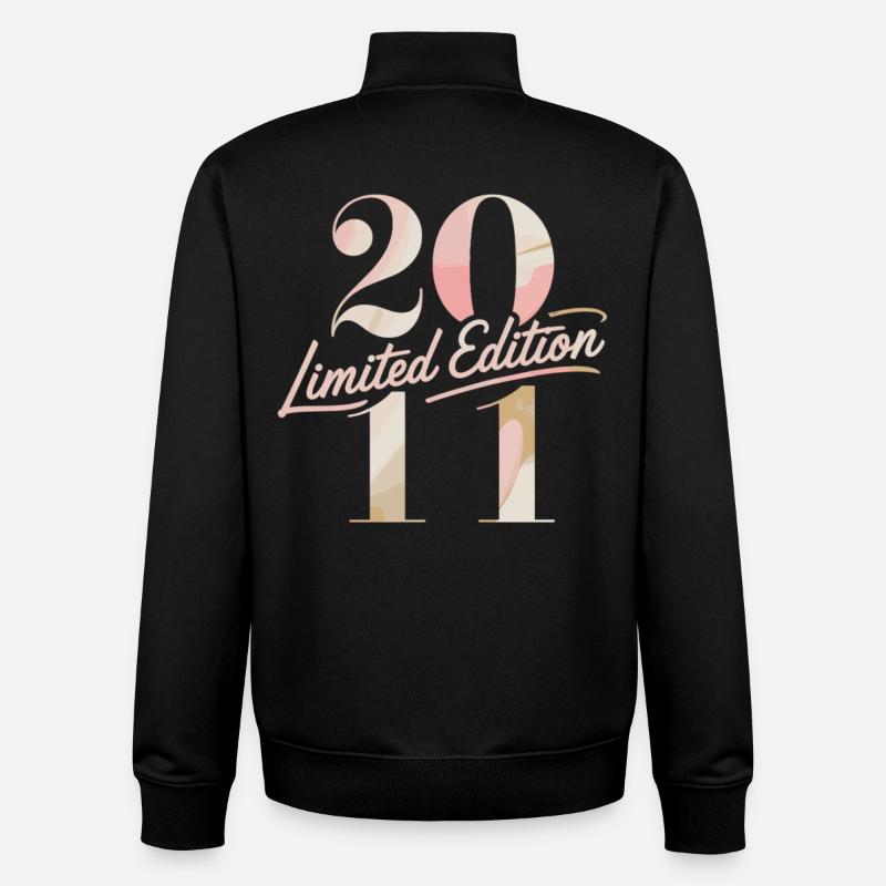 2011 Limited Edition Birthday - Unisex Organic Zip Sweatshirt by Stanley/Stella - black