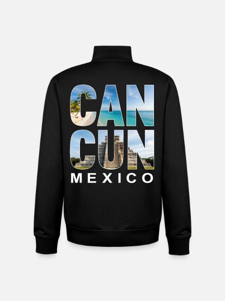 Cancun Mexico - Unisex Organic Zip Sweatshirt von Stanley/Stella - Schwarz