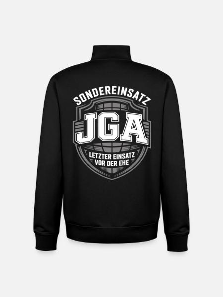 Sondereinsatz JGA Junggesellenabschied - Unisex Organic Zip Sweatshirt von Stanley/Stella - Schwarz