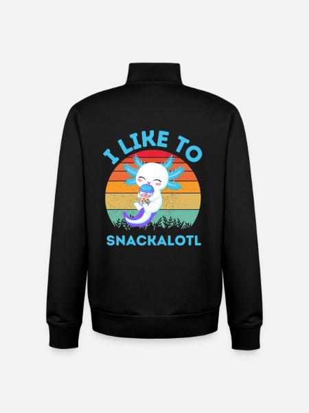 Kawaii Snackheld Bubble Tea - Unisex Organic Zip Sweatshirt by Stanley/Stella - black