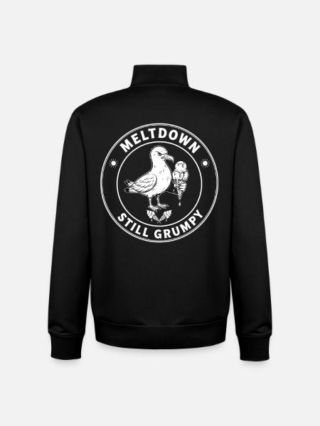 Möwe Eis schmilzt Sommer - Unisex Organic Zip Sweatshirt von Stanley/Stella - Schwarz