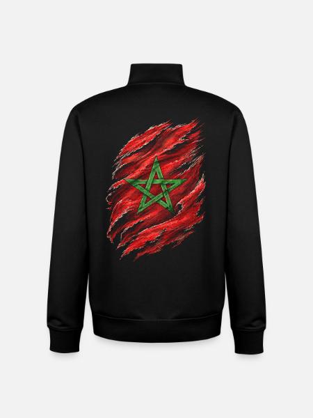 Moroccan Moroccan Moroccan - Unisex Organic Zip Sweatshirt by Stanley/Stella - black