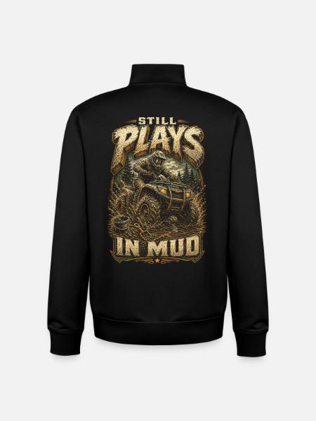 ATV Quad Biking Quad Quad Riders - Unisex Organic Zip Sweatshirt by Stanley/Stella - black