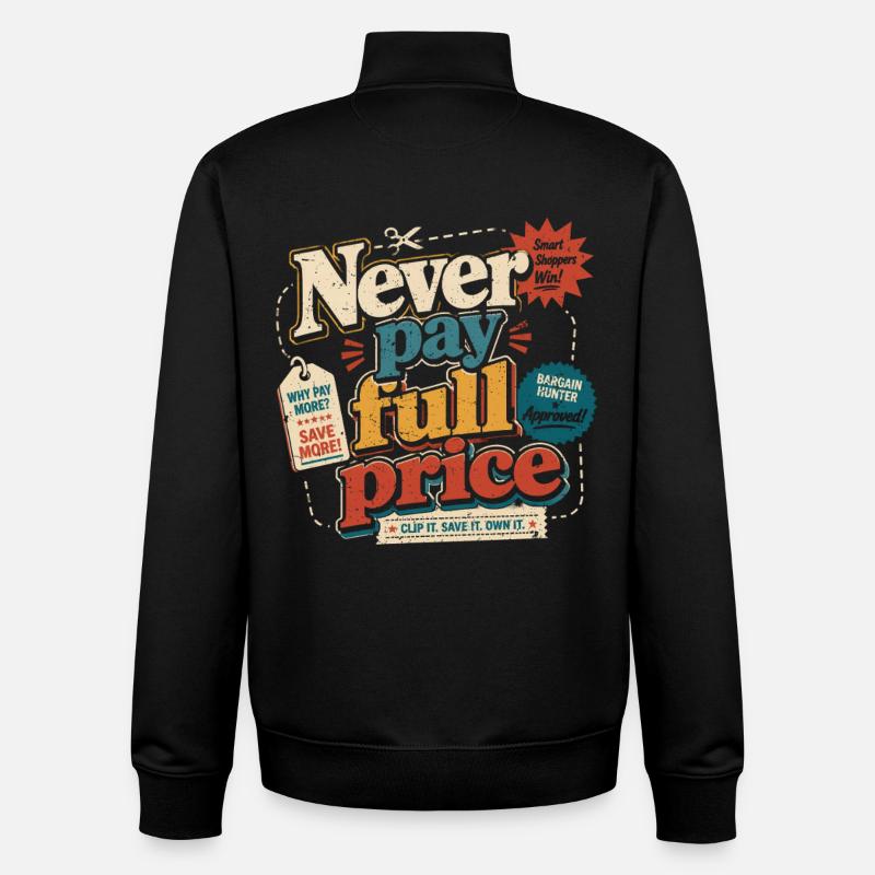 Coupons de réduction - Sweat zippé unisexe en coton bio Stanley/Stella - noir
