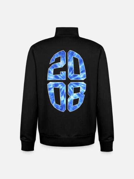 18 ANS 2008 18E ANNIVERSAIRE - Sweat zippé unisexe en coton bio Stanley/Stella - noir