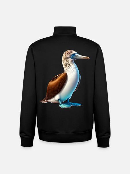 blue-footed booby - Unisex Organic Zip Sweatshirt by Stanley/Stella - black