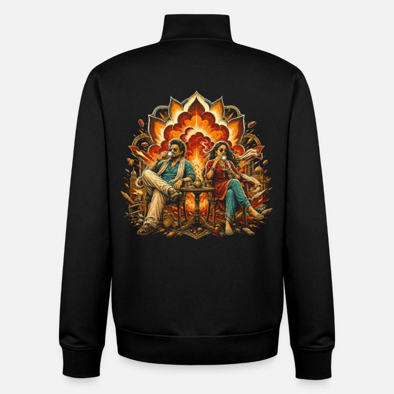 Bollywood - Unisex Organic Zip Sweatshirt von Stanley/Stella - Schwarz