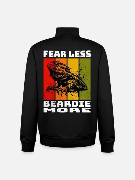 Bearded dragon - Unisex Organic Zip Sweatshirt by Stanley/Stella - black