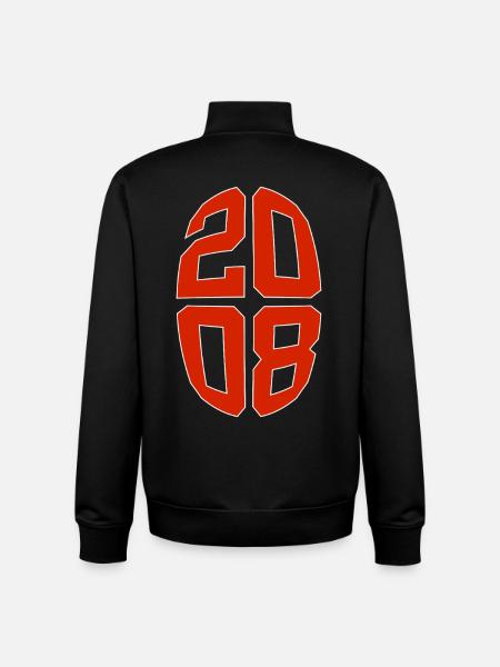 18 ANS 2008 18E ANNIVERSAIRE - Sweat zippé unisexe en coton bio Stanley/Stella - noir
