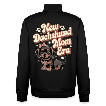 Dackel Mama Era - Unisex Organic Zip Sweatshirt von Stanley/Stella - Schwarz - Hinten - AI Model Male 185 light (185cm)