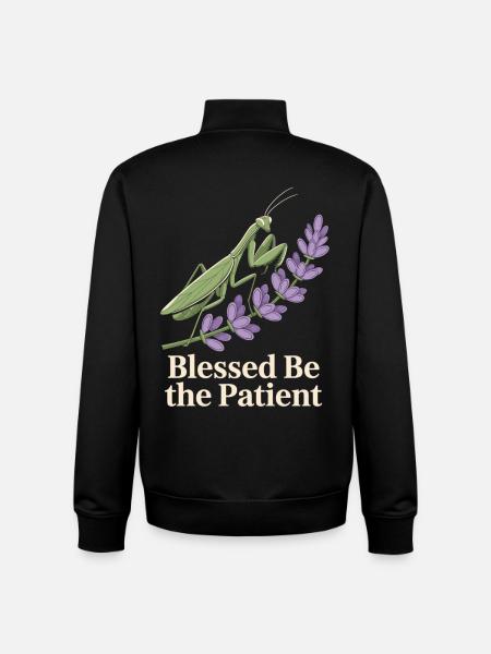  Gottesanbeterin Lavendel - Unisex Organic Zip Sweatshirt von Stanley/Stella - Schwarz