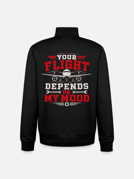 Aircraft and Aviation Maintenance Technician - Unisex Organic Zip Sweatshirt by Stanley/Stella - black