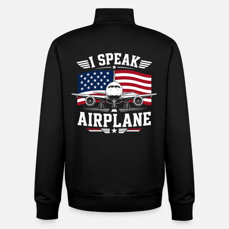 Flugzeug Wartung Techniker Luftfahrt - Unisex Organic Zip Sweatshirt von Stanley/Stella - Schwarz