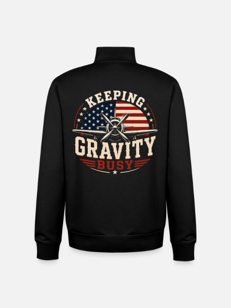 Aircraft Maintenance Engineering & Repair - Unisex Organic Zip Sweatshirt by Stanley/Stella - black