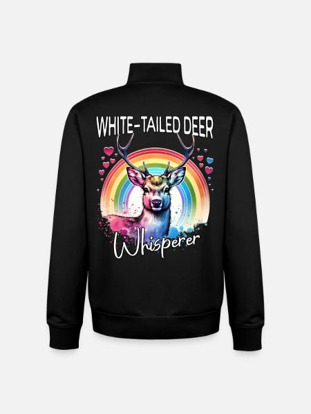 Whitetail Deer Whisperer - Unisex Organic Zip Sweatshirt by Stanley/Stella - black