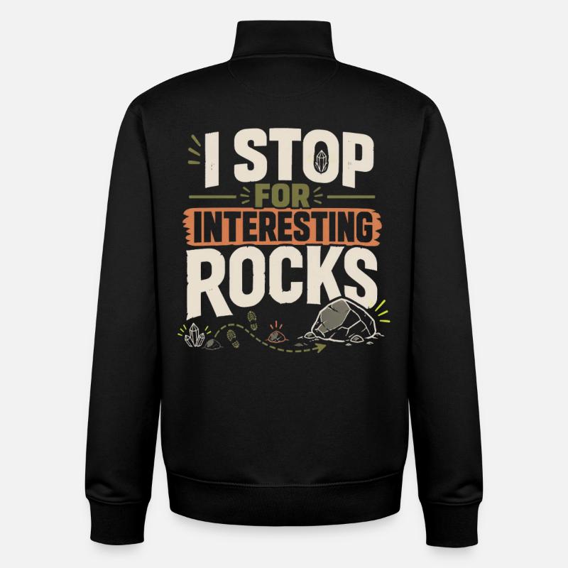Géologue Géologue Géosciences - Sweat zippé unisexe en coton bio Stanley/Stella - noir