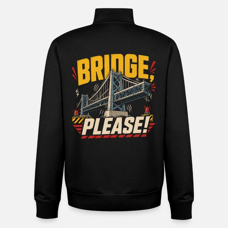 Ingénieur de ponts Génie civil - Sweat zippé unisexe en coton bio Stanley/Stella - noir