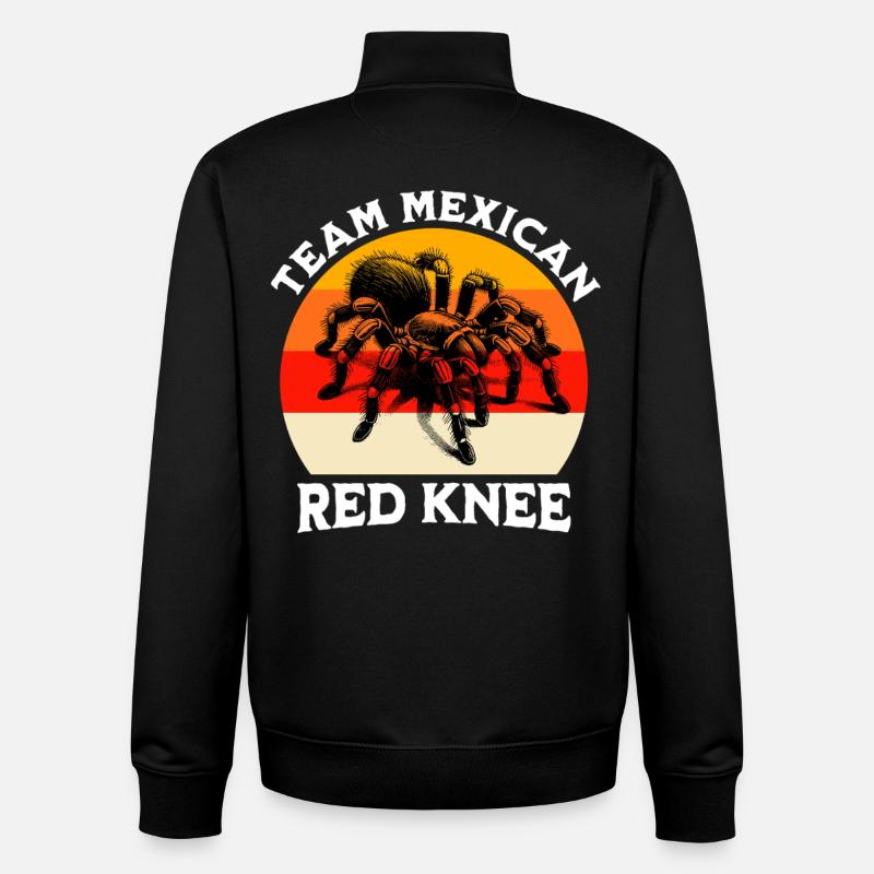 Team Redknee Tarantula - Unisex Organic Zip Sweatshirt by Stanley/Stella - black