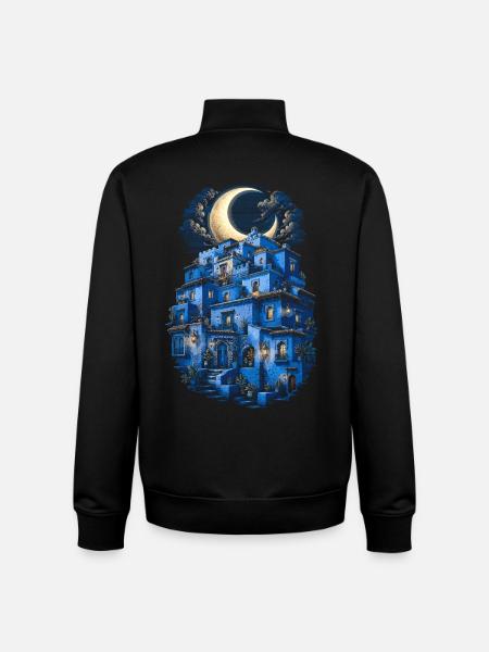Moroccan Moroccan Moroccan - Unisex Organic Zip Sweatshirt by Stanley/Stella - black