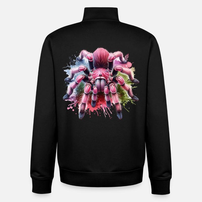 Chile Tarantula Gift - Unisex Organic Zip Sweatshirt by Stanley/Stella - black