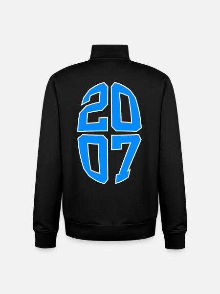 19 YEARS OLD 2007 19TH BIRTHDAY - Unisex Organic Zip Sweatshirt by Stanley/Stella - black