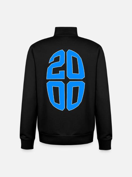 26 ANS 2000 26E ANNIVERSAIRE - Sweat zippé unisexe en coton bio Stanley/Stella - noir
