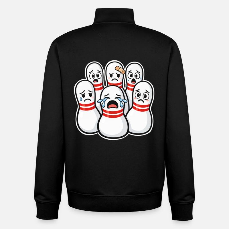 Skittles - Sweat zippé unisexe en coton bio Stanley/Stella - noir