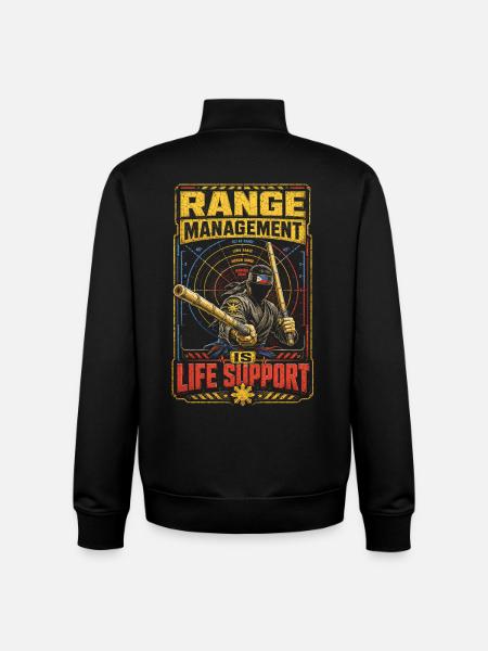 Escrima Arnis Martial Arts Range Management - Unisex Organic Zip Sweatshirt by Stanley/Stella - black