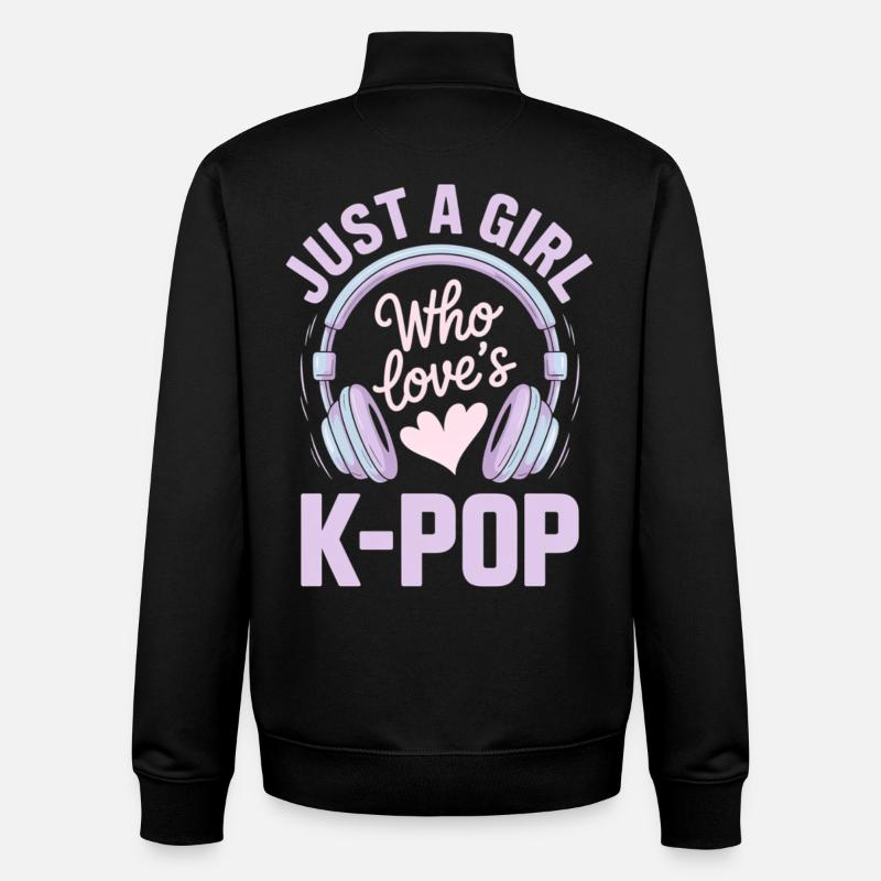 K Pop - Unisex Organic Zip Sweatshirt von Stanley/Stella - Schwarz