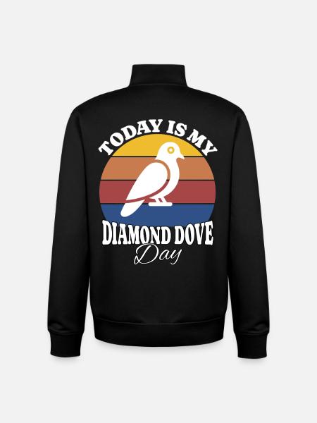Diamanttaube Diamond Dove - Unisex Organic Zip Sweatshirt by Stanley/Stella - black
