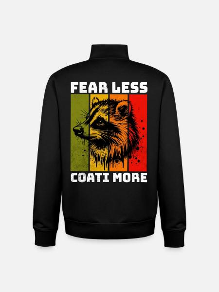 Coati Nasenbär - Unisex Organic Zip Sweatshirt by Stanley/Stella - black