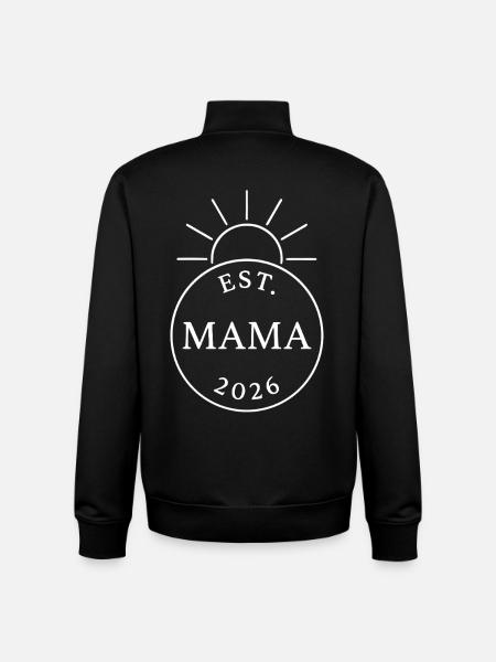 Mama 2026 Werdende Mutter - Unisex Organic Zip Sweatshirt von Stanley/Stella - Schwarz