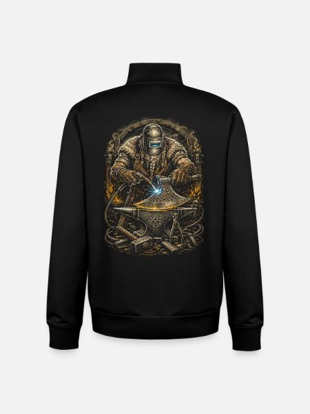 Schweißer Schweißfachmann Wikinger - Unisex Organic Zip Sweatshirt von Stanley/Stella - Schwarz