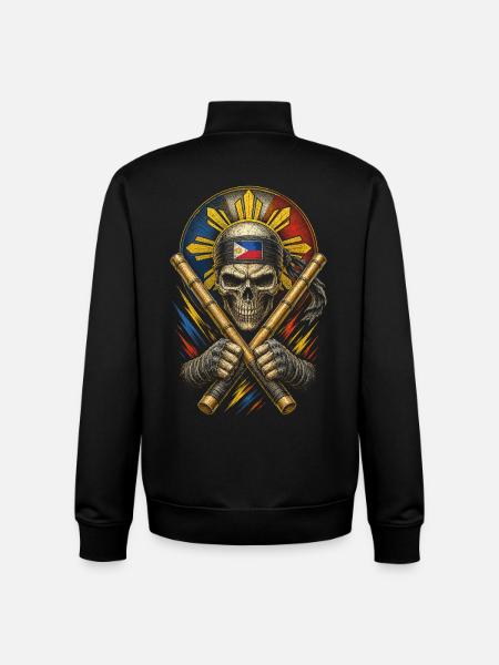 Escrima Arnis Martial Arts - Unisex Organic Zip Sweatshirt by Stanley/Stella - black