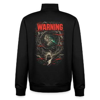 Sturmjäger Meteorologe - Unisex Organic Zip Sweatshirt von Stanley/Stella - Schwarz - Hinten - AI Model Male 185 light (185cm)