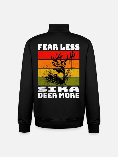 Sika Deer Sikahirsch - Unisex Organic Zip Sweatshirt by Stanley/Stella - black