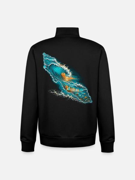 Curacao - Unisex Organic Zip Sweatshirt von Stanley/Stella - Schwarz