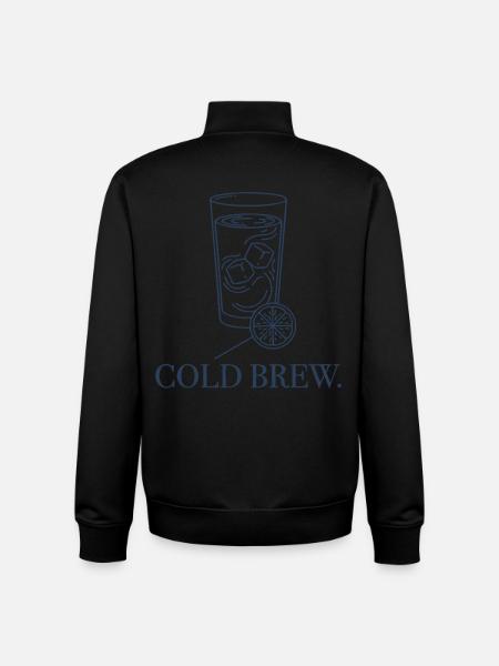 Cold Brew Kaffee Zitrone Eiswürfel - Unisex Organic Zip Sweatshirt von Stanley/Stella - Schwarz