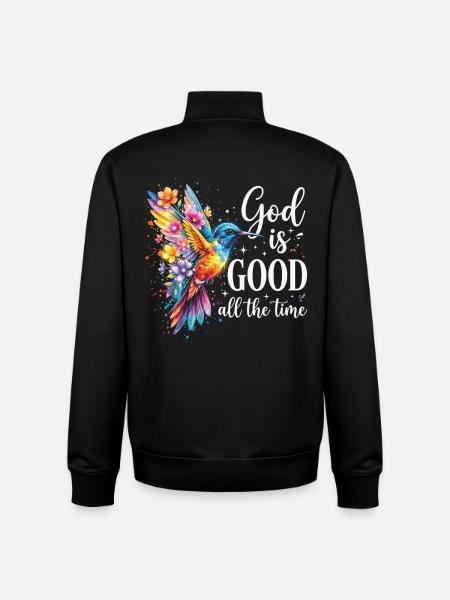 Gott ist immer gut Christ - Unisex Organic Zip Sweatshirt von Stanley/Stella - Schwarz