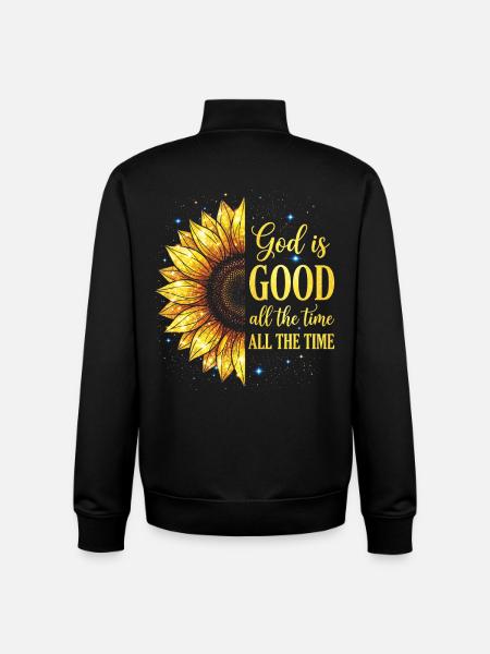 Gott ist immer gut Christ - Unisex Organic Zip Sweatshirt von Stanley/Stella - Schwarz